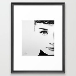 Audrey Hepburn Half Series Framed Art Print