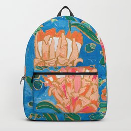 Four Orange Proteas Backpack