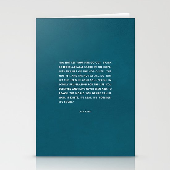 Do not let your fire go out Stationery Cards