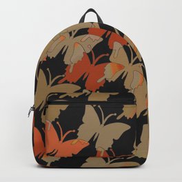 Borboletas, psicodélicas, África, Chocolate, laranja, Arte Miguel Matos Backpack