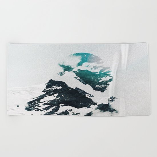 My head is an animal Beach Towel