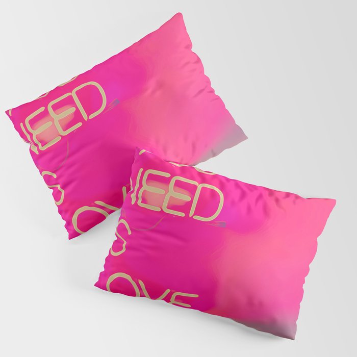 All we need is love and mojitos pink, dreams, pastel, love, cute,  Pillow Sham