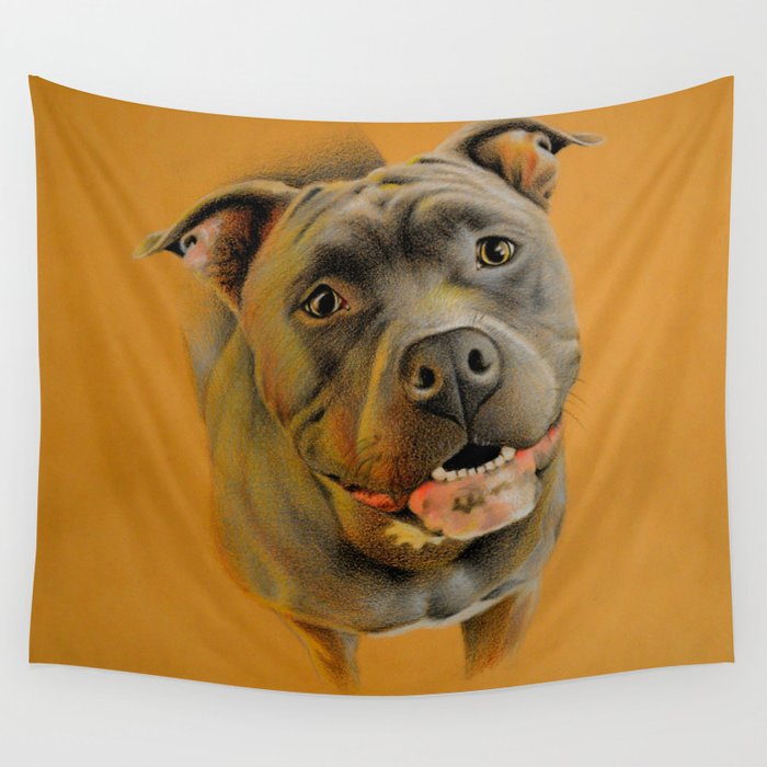 American pit bull terrier Wall Tapestry