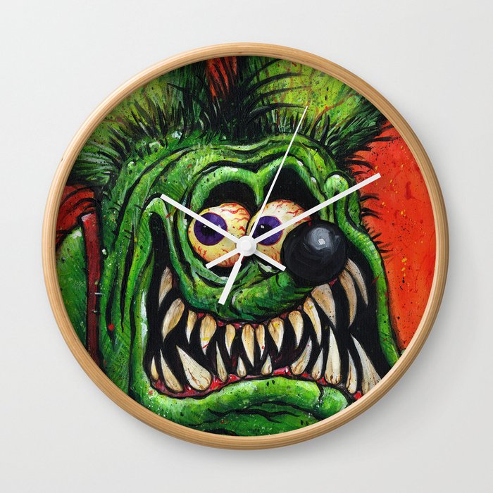 Rat Fink Wall Clock By Artofcm Society6