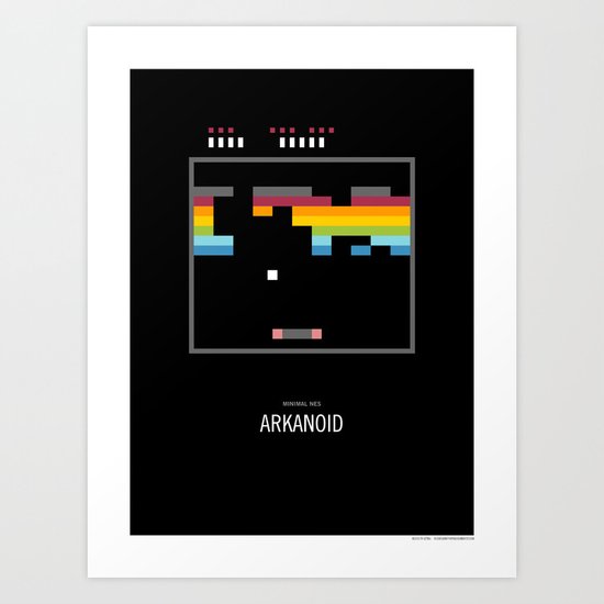 Minimal NES - Arkanoid Art Print