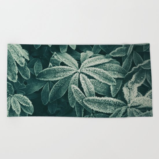 Frozen Greens Beach Towel