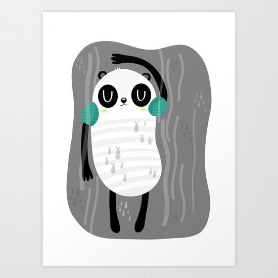 Contra corriente Art Print