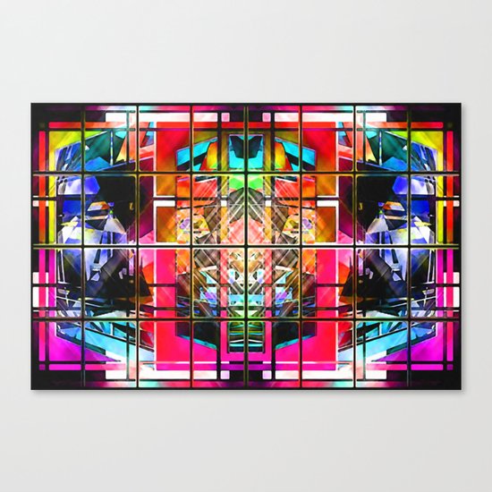 3-D-GEOMETRY AND COLOR. Canvas Print