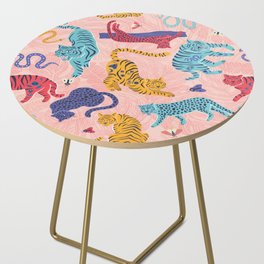 Here Little Kitty - Tigers and Leopards Side Table