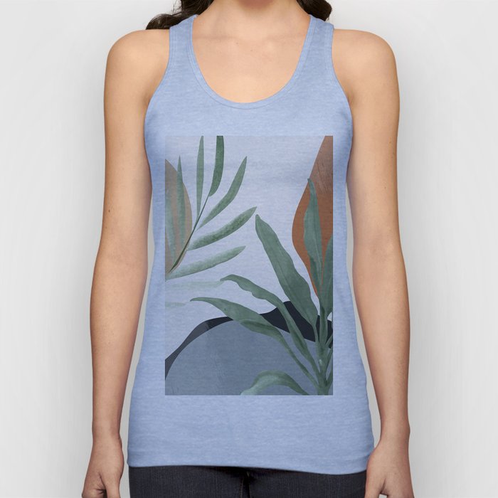 Abstract Art Tropical Leaves 10 Tank Top