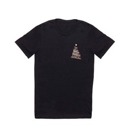 Merry Christmas Buffalo Checks Ribbon Tree T Shirt
