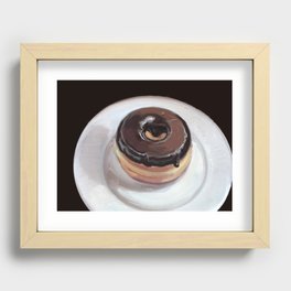 Chocolate Donut Recessed Framed Print