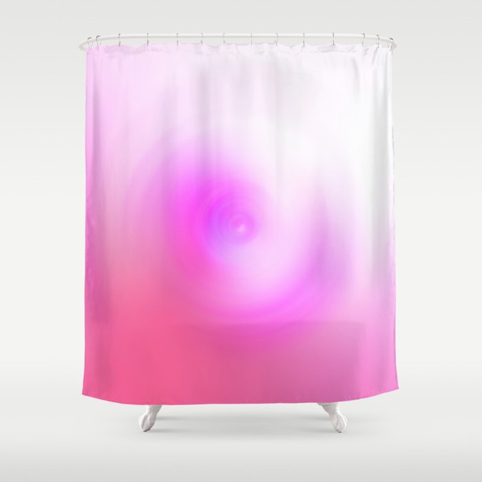 Pink vortex  Shower Curtain