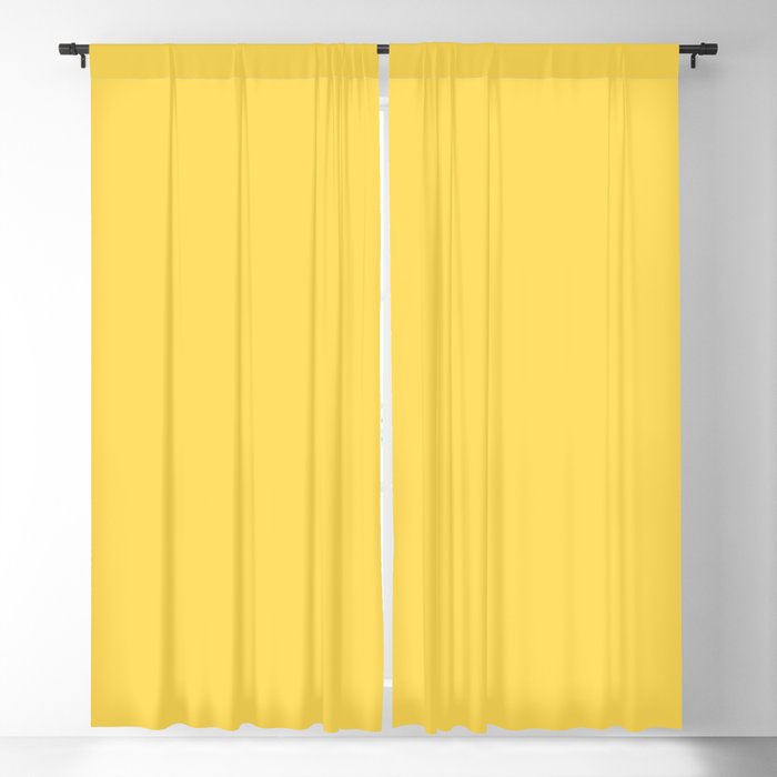 Solid Color Mustard Yellow Blackout Curtain By Roneric Society6