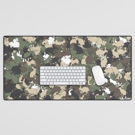 Bunny camouflage Desk Mat