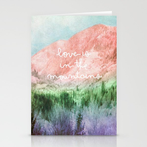 Love is in the Mountains Stationery Cards