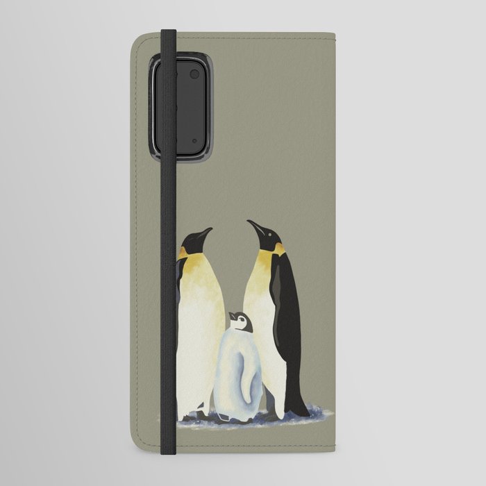 Penguin family Android Wallet Case