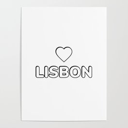 I love Lisbon Portugal Poster