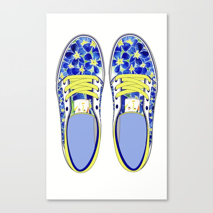 shoe design for t-shirt Canvas Print