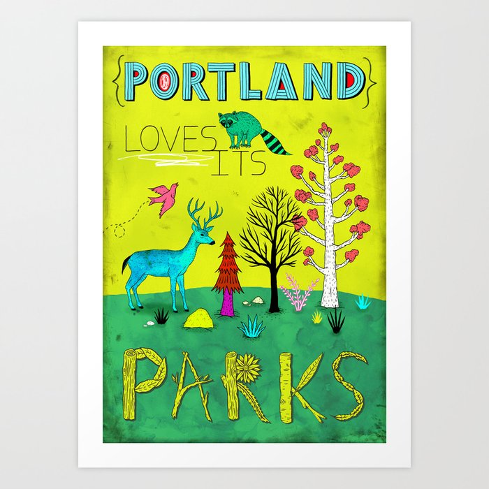 Portland Parks Art Print