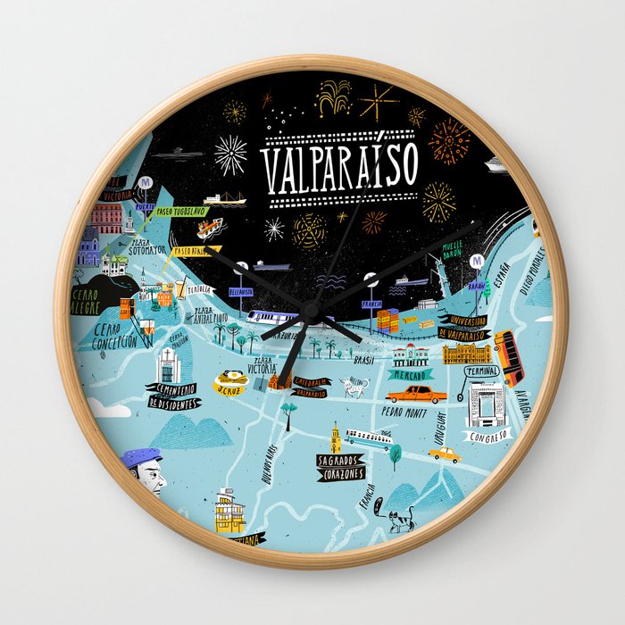 Valparaiso Wall Clock