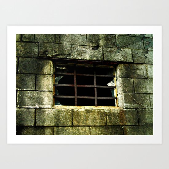 The Gradual Death Of Confinement Behind Bars Art Print