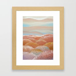 Cotton Candy Fields  Framed Art Print