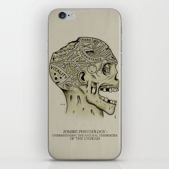 Zombie Phrenology iPhone & iPod Skin