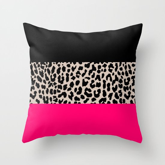 Leopard National Flag IV Throw Pillow