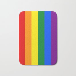 Pride Rainbow Flag Bath Mat