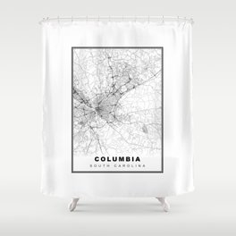 Columbia Map Shower Curtain