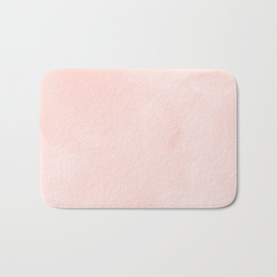 Seashell Pink Watercolor Bath Mat