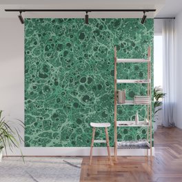 Boho mineral pattern shades of green Wall Mural