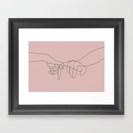 Blush Pinky Framed Art Print