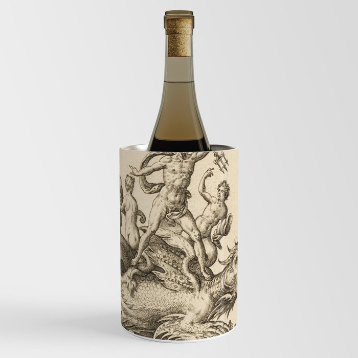  Poseidon and the Kraken Wine Chiller