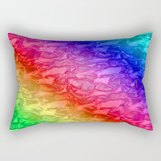 Rainbow - Plastic texture Rectangular Pillow