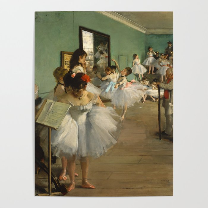 Edgar Degas "The dance class" Poster