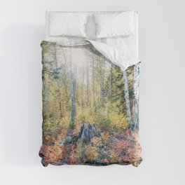 Minnesota North Shore Forest in Fall | Autumn Nature Photography Duvet Cover | Lake Superior, Mn, Landscape, North Shore, Curated, Fall Colors, Fall, Wanderlust, Photo, Hiking 