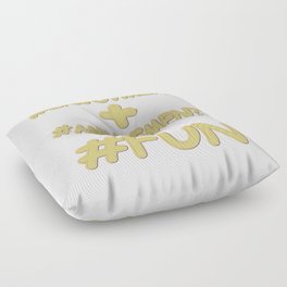 "FUN EQUATION" Cute Expression Design. Buy Now Floor Pillow