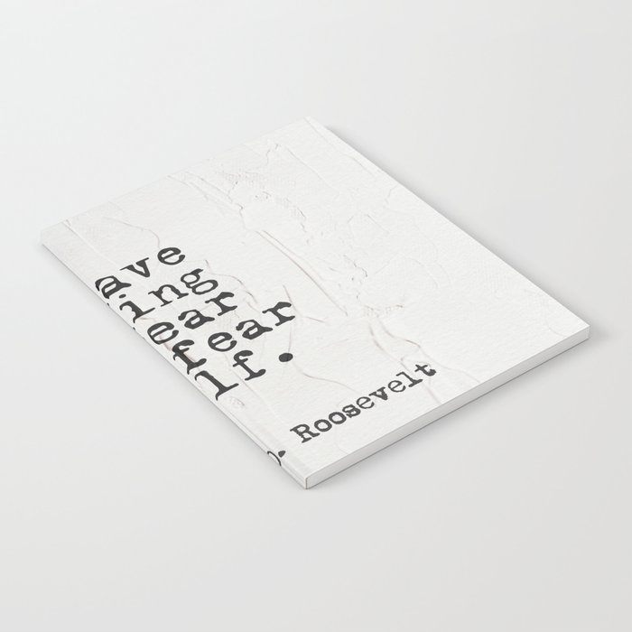 Franklin D. Roosevelt 24 quote Notebook