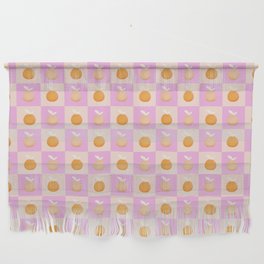 Checkerboard Oranges Wall Hanging