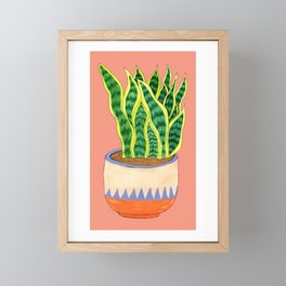 Planty (Pink) Framed Mini Art Print