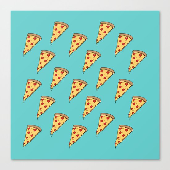 Pepperoni Heart Canvas Print