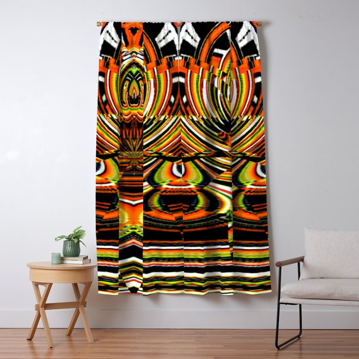 American Indian Art Abstract Blackout Curtain By Goldenviews