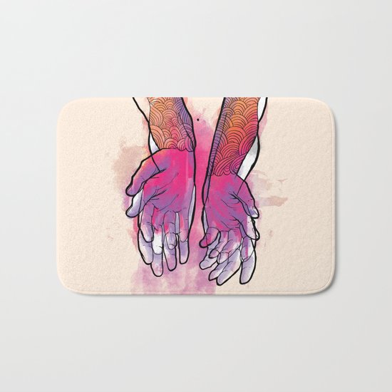 Dirty hands Bath Mat