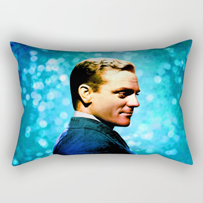 James Cagney, blue screen Rectangular Pillow