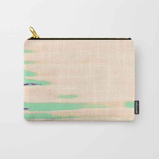 Green Greenery Stripes Carry-All Pouch