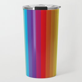 Rainbow Stripes Travel Mug