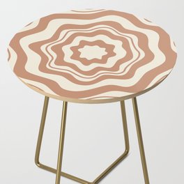 boho floral - cream and clay Side Table