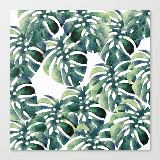 Monstera Pattern Canvas Print
